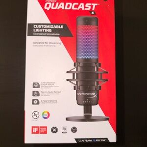 HyperX QuadCast S Microphone with RGB Lighting